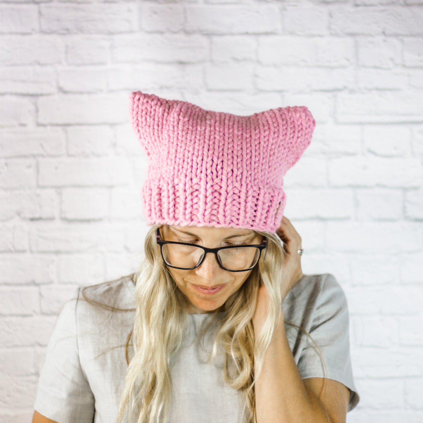 Women's March Pussyhat Project Pink Pussy Cat Ears Hat