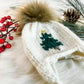 Knitted Christmas Tree Hat for Babies and Kids, Baby's 1st Christmas, Holiday Photography Prop, Family Photo Prop