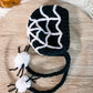 Baby Halloween Costume, Spiderweb Baby Bonnet Hat, Newborn Photography Prop