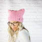 Women's March Pussyhat Project Pink Pussy Cat Ears Hat